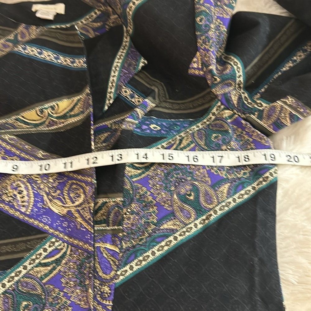 Black Geometric Patterned Blazer - image 6